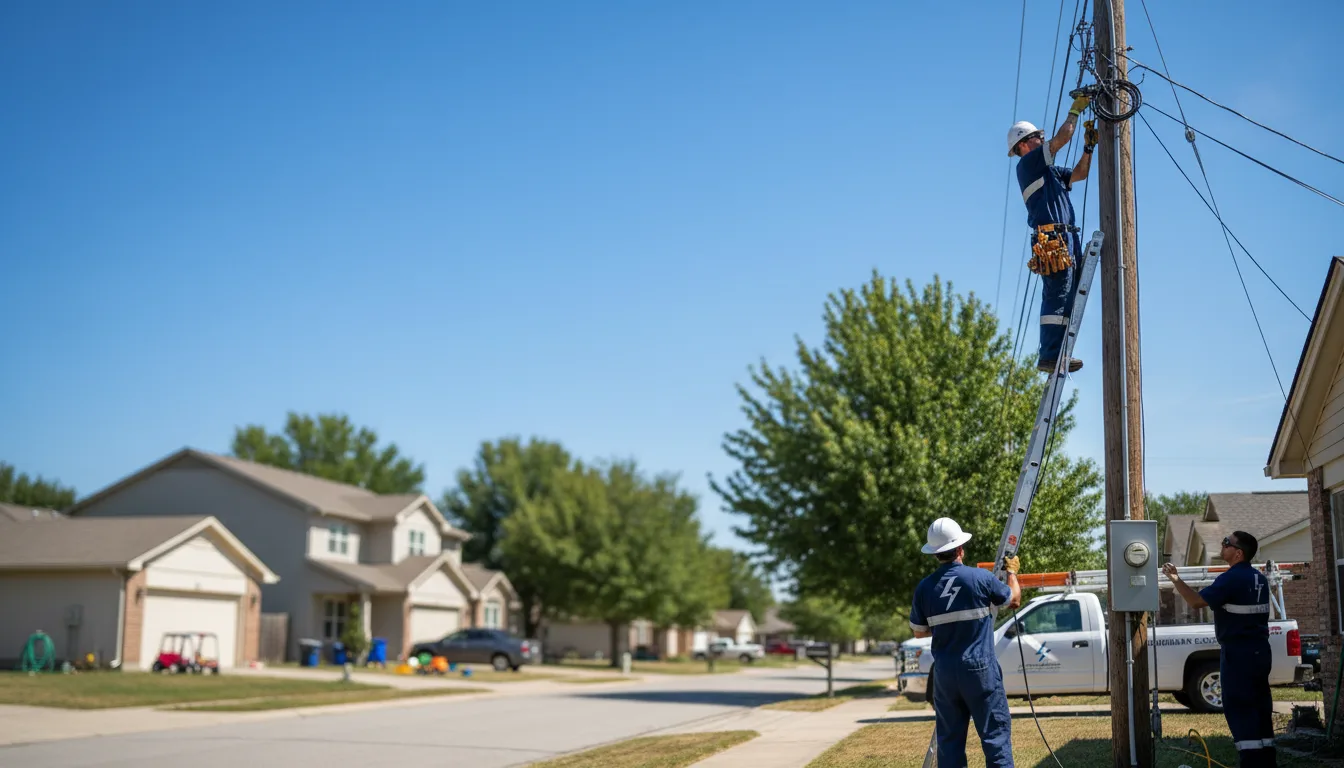 Residential electrician providing installation services in Sage, AR